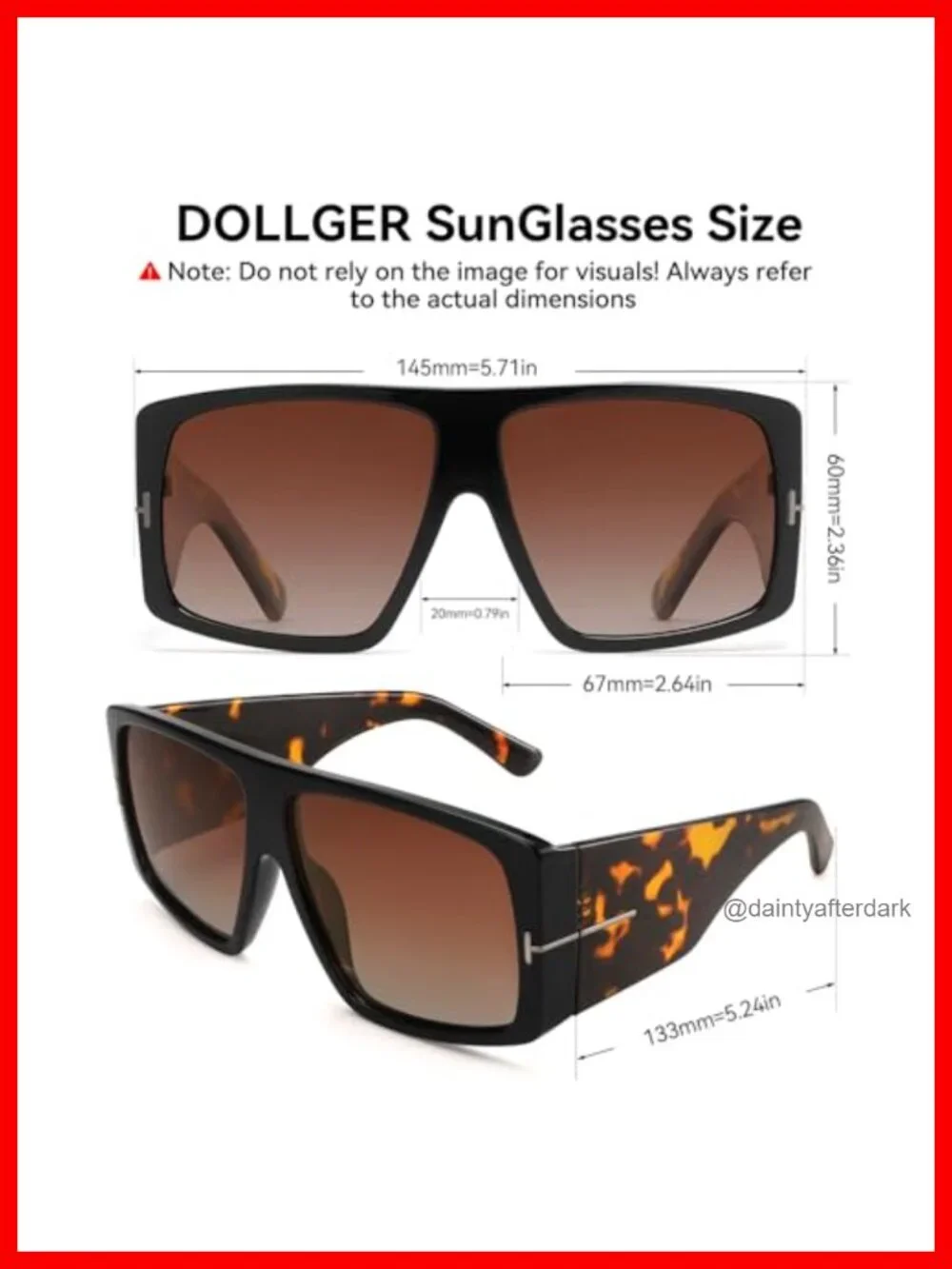 Oversized Square Sunglasses for Women Retro Large Frame Gradient UV Protection